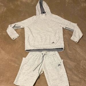 Light Grey Adidas Tracksuit